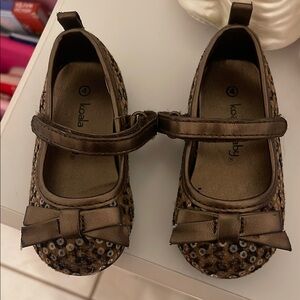 Koala Kids Brown Sequin Kids Shoes